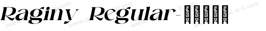 Raginy Regular字体转换